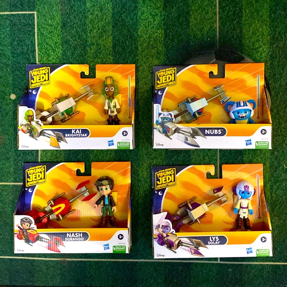 New (ALL 4) Star Wars Young JEDI adventures, KAI, LYS, NUBS, & NASH
